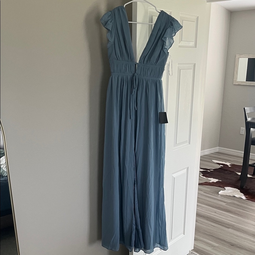 Lulu's Blue Maxi Dress